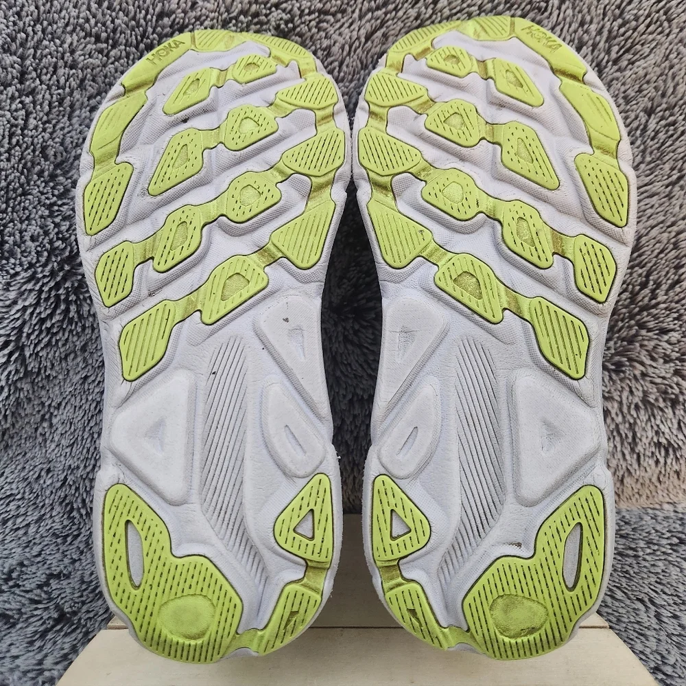 Hoka One One Clifton 9 Athletic Running Blue Pink Sneaker Women's Size 8.5 B - Picture 8 of 9